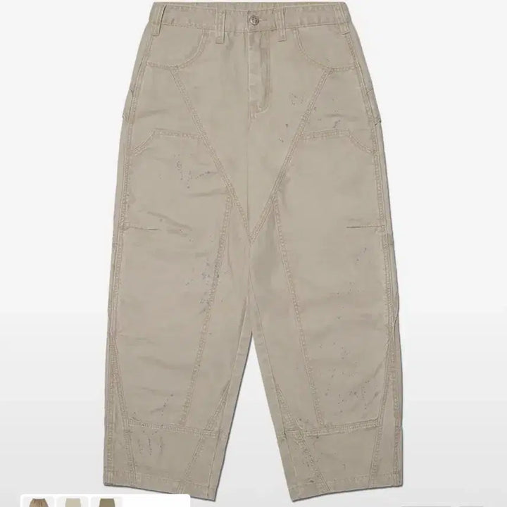 [BUNJANG] No.Manual Painted Double Knee Pants - Washed / 노매뉴얼 PAINTED DOUBLE KNEE PANTS - WASHED