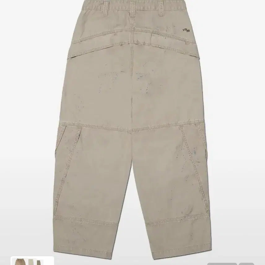 [BUNJANG] No.Manual Painted Double Knee Pants - Washed / 노매뉴얼 PAINTED DOUBLE KNEE PANTS - WASHED
