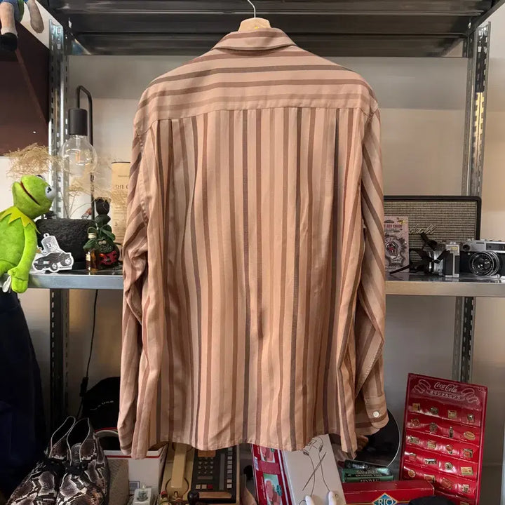 [BUNJANG] Wacko Maria Rayon Striped Pattern Shirt XL / 25SS 와코마리아 레이온 스트라이프 패턴 셔츠 XL