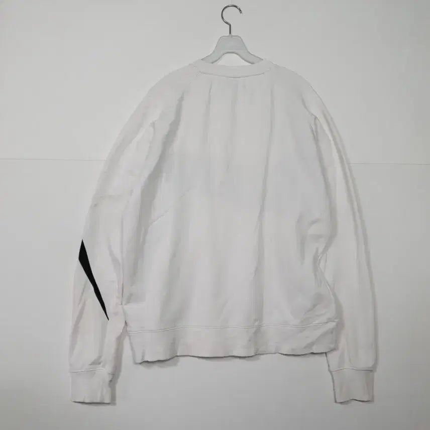 [BUNJANG] Nike Big Swoosh White Sweatshirt / 나이키 빅스우시 흰색 맨투맨 티셔츠 ㅡ0128