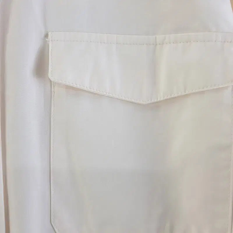[BUNJANG] The Edge Free Beige Blouse Shirt / 더엣지 여FREE 블라우스 셔츠 베이지 M6219