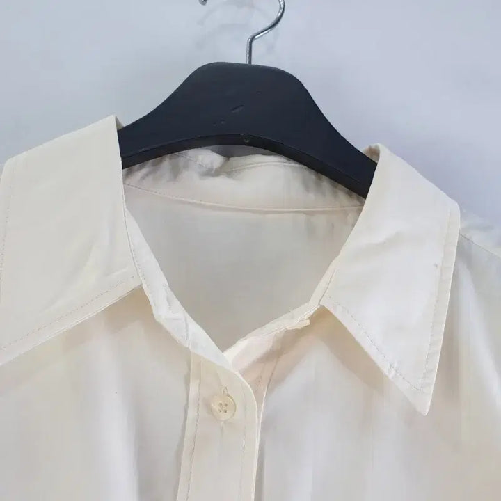 [BUNJANG] The Edge Free Beige Blouse Shirt / 더엣지 여FREE 블라우스 셔츠 베이지 M6219