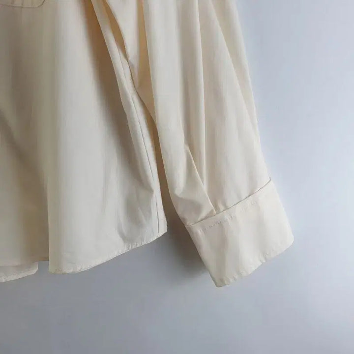 [BUNJANG] The Edge Free Beige Blouse Shirt / 더엣지 여FREE 블라우스 셔츠 베이지 M6219