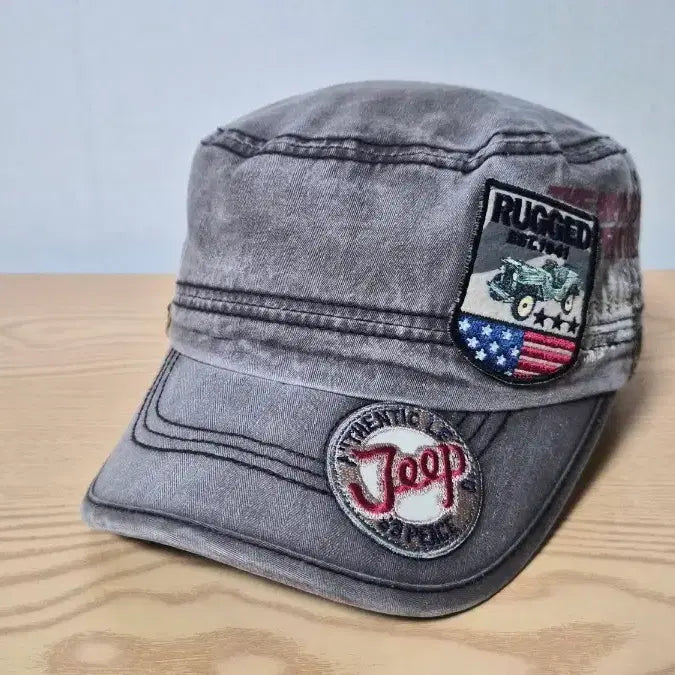 [SOLD OUT] Jeep 지프 빈티지 워싱 군모 모자 프리 57-59cm 가능