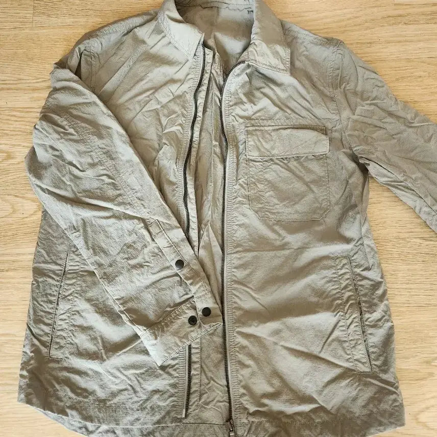 [SOLD OUT] 인디안베이지색 지퍼 셔츠 자켓