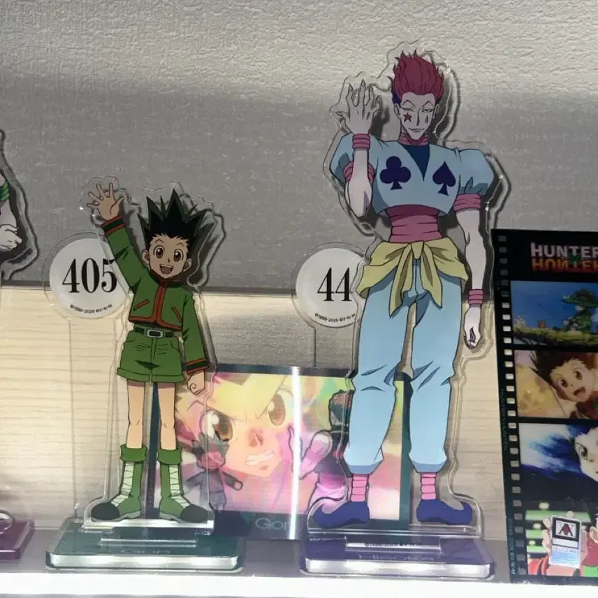 [BUNJANG] Hunter x Hunter Hisoka Set Acrylic Stand, Key Holder, PET Stand / 희귀) 헌터헌터 콜라보카페 히소카세트 아크릴스탠드, 키홀더, PET스탠드