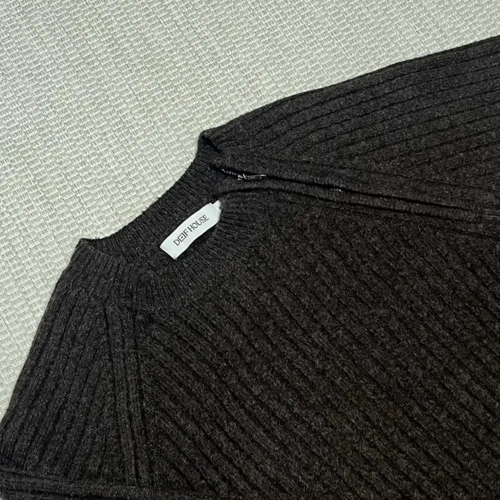 [BUNJANG] French Round Knitwear Brown M / French round knitwear brown m