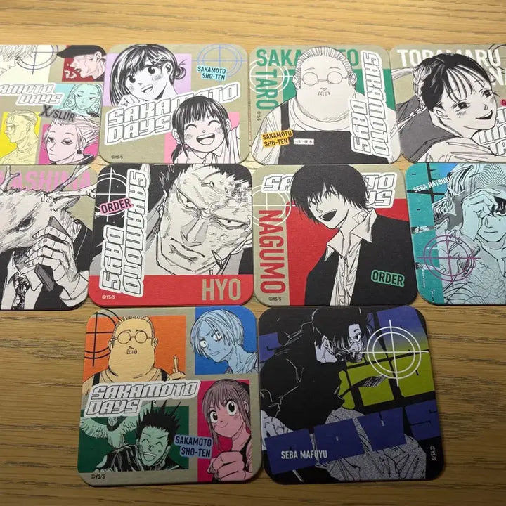 [BUNJANG] Sakamoto Days Jump Shop Art Coaster Bundle Set / [일괄] 사카모토데이즈 점프샵 아트코스터