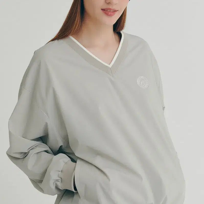 [BUNJANG] clove V-Neck Pullover T-Shirt Beige / clove클로브 V넥 풀오버 티셔츠 베이지