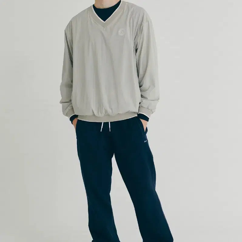 [BUNJANG] clove V-Neck Pullover T-Shirt Beige / clove클로브 V넥 풀오버 티셔츠 베이지