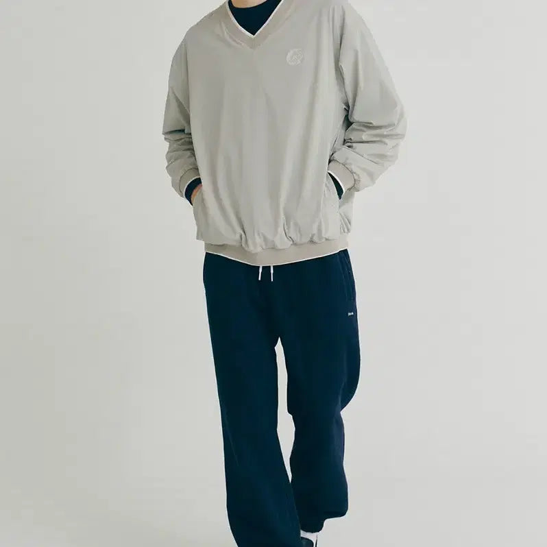 [BUNJANG] clove V-Neck Pullover T-Shirt Beige / clove클로브 V넥 풀오버 티셔츠 베이지