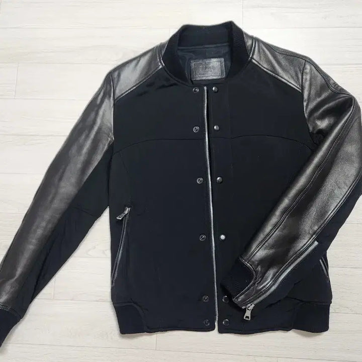 [BUNJANG] Time Homme Leather Blouson Jacket / 타임옴므 가죽 블루종자켓