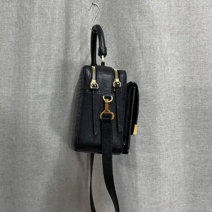 [BUNJANG] Rouge&amp;Lounge Croc Embossed Leather Tote Crossbody Bag / 한섬 루즈앤라운지 크로커 엠보 소가죽 토트 크로스백