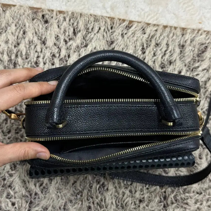 [BUNJANG] Rouge&amp;Lounge Croc Embossed Leather Tote Crossbody Bag / 한섬 루즈앤라운지 크로커 엠보 소가죽 토트 크로스백