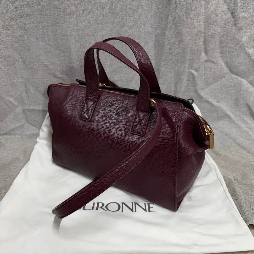 [BUNJANG] Couronne Linear Leather Tote Bag / [새상품] 쿠론 가방 리니어 소가죽 토트백+ 더스트백