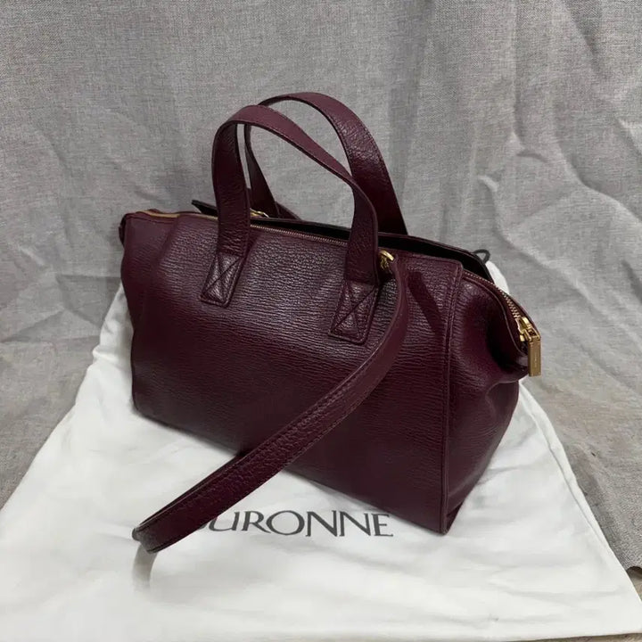 [BUNJANG] Couronne Linear Leather Tote Bag / [새상품] 쿠론 가방 리니어 소가죽 토트백+ 더스트백