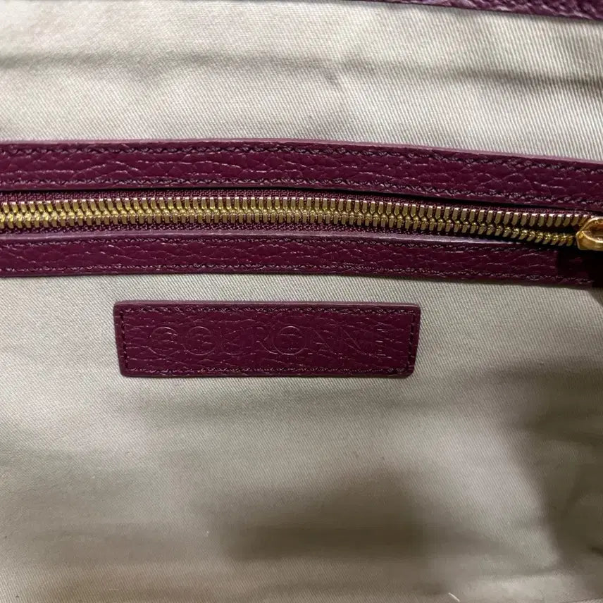 [BUNJANG] Couronne Linear Leather Tote Bag / [새상품] 쿠론 가방 리니어 소가죽 토트백+ 더스트백