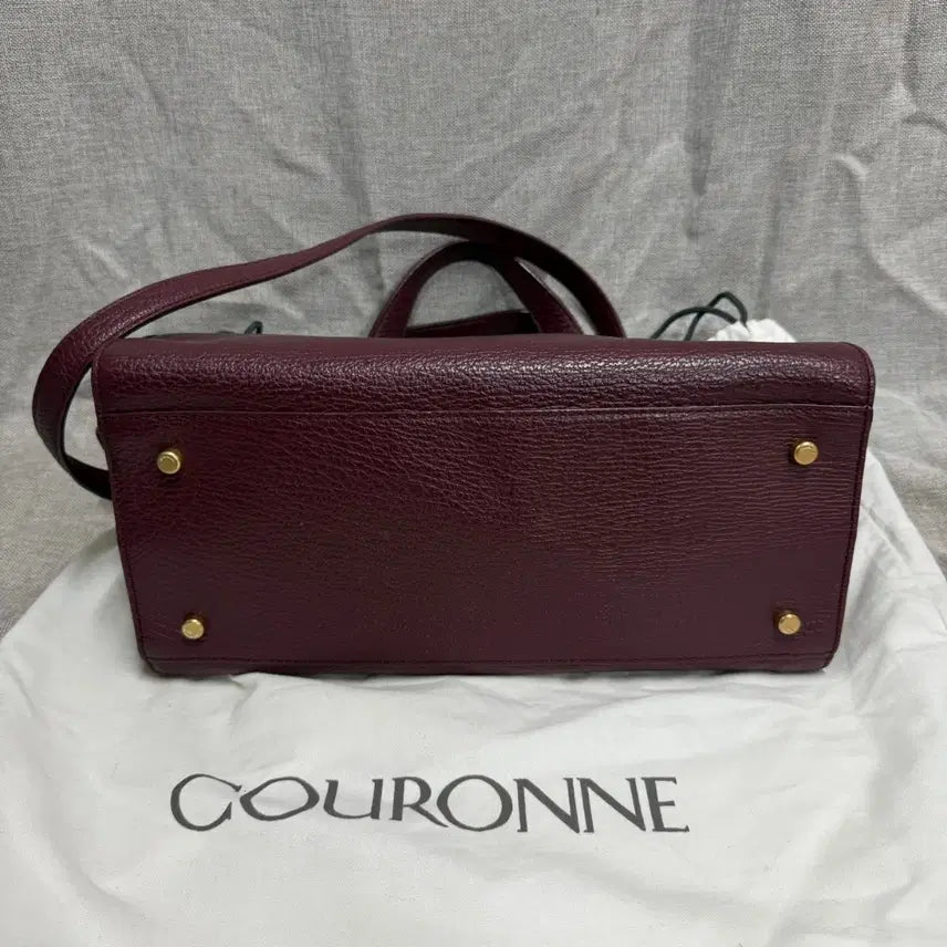 [BUNJANG] Couronne Linear Leather Tote Bag / [새상품] 쿠론 가방 리니어 소가죽 토트백+ 더스트백