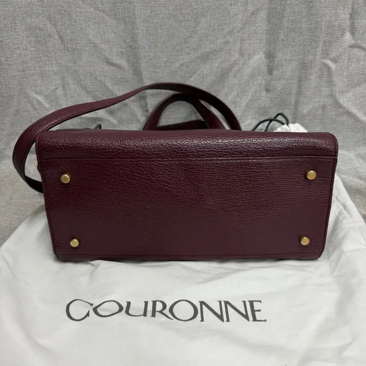 [BUNJANG] Couronne Linear Leather Tote Bag / [새상품] 쿠론 가방 리니어 소가죽 토트백+ 더스트백