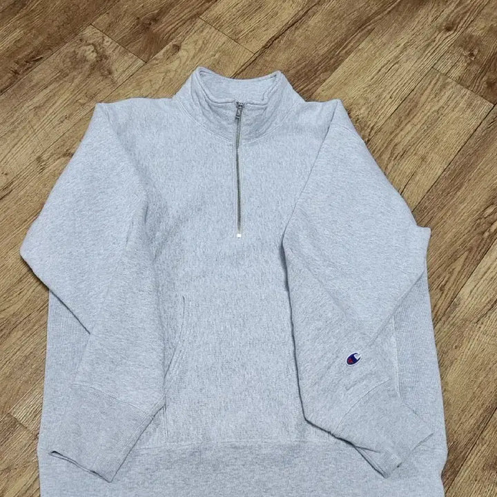 [BUNJANG] Champion Half Zip-up Sweatshirt / 챔피온 하프집업