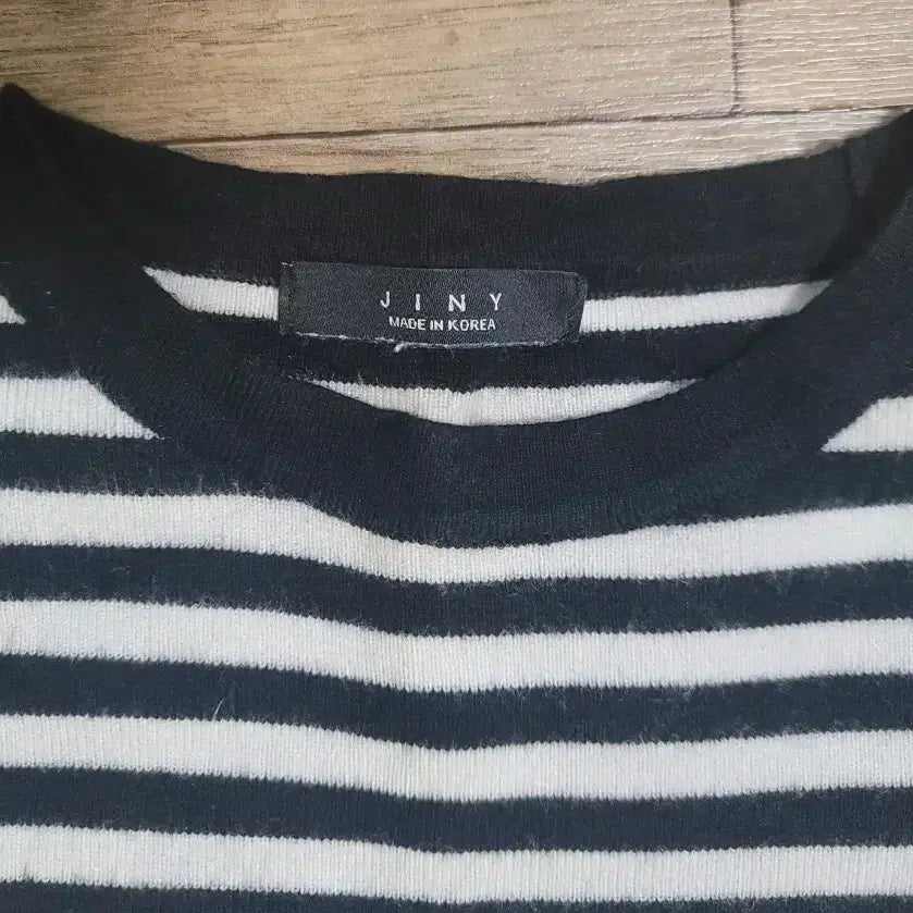 [SOLD OUT] JINY 단가라 긴팔패턴 티셔츠(55~마른66)