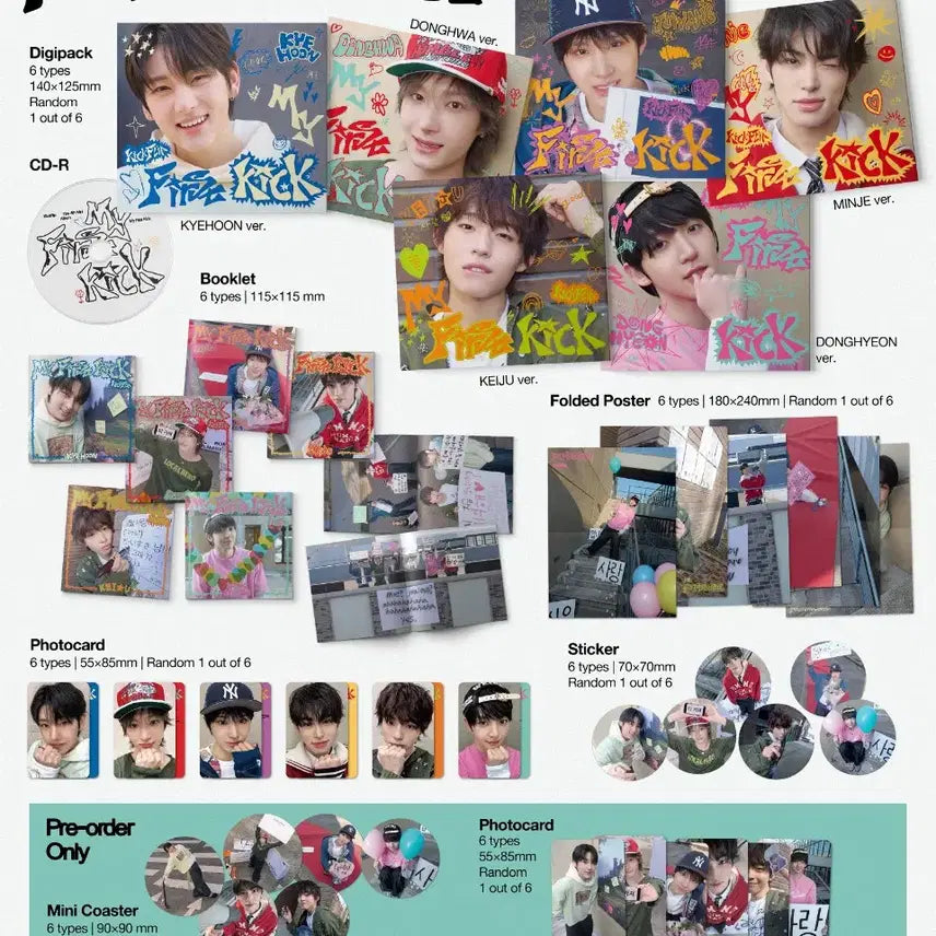 [BUNJANG] Kickflip Keyhoon Mini Album Vol. 4 Unsealed Bundle Set / 킥플립 앨범 계훈 디지팩 풀셋 미니 4집 개봉 양도