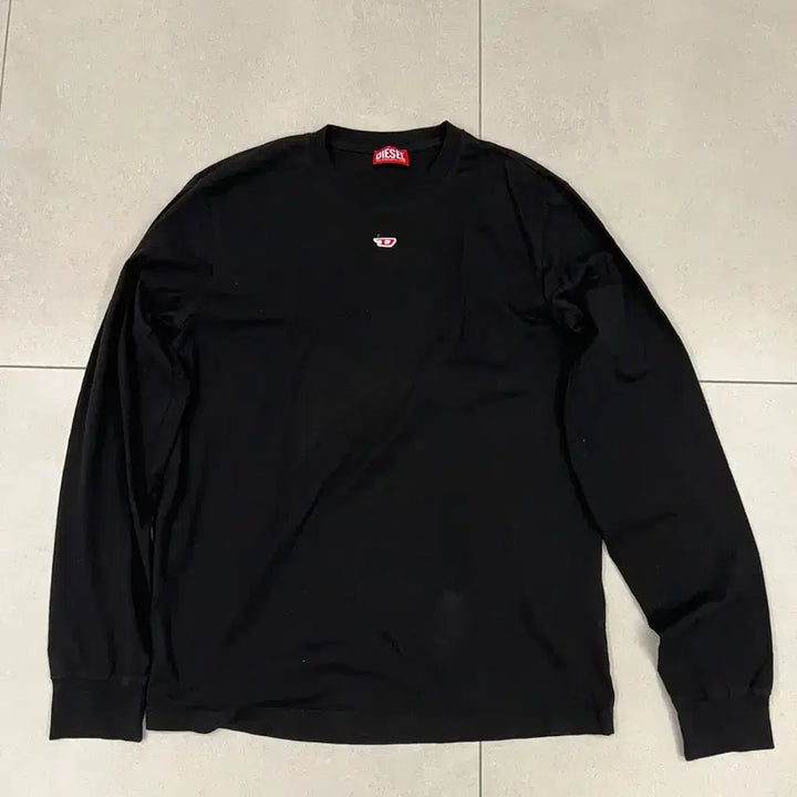 [BUNJANG] Diesel Logo Long Sleeve Black XL / 디젤 로고 롱슬리브 블랙 xl