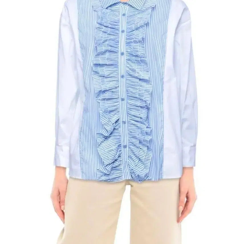 [BUNJANG] Vanessa Scott Ruffle Blouse / 새상품)바네사 스콧 프릴블라우스