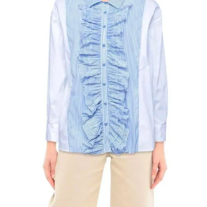 [BUNJANG] Vanessa Scott Ruffle Blouse / 새상품)바네사 스콧 프릴블라우스