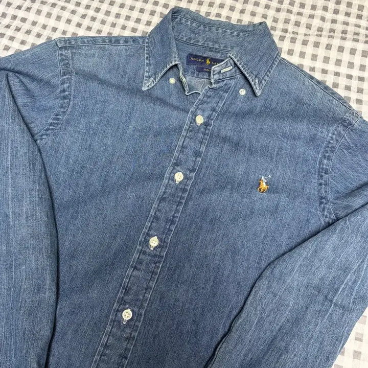 [BUNJANG] Polo Ralph Lauren Chambray Slim Fit Shirt XS / 폴로 데님셔츠(폴로 샴브레이) 슬림핏 xs