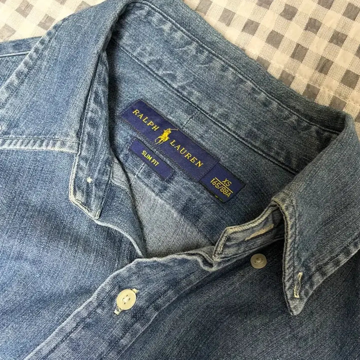[BUNJANG] Polo Ralph Lauren Chambray Slim Fit Shirt XS / 폴로 데님셔츠(폴로 샴브레이) 슬림핏 xs