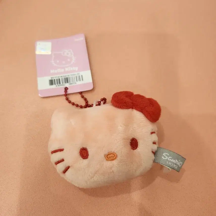 [BUNJANG] Sanrio Hello Kitty Face Plush Keychain / 산리오 헬로키티 얼굴 인형 키링