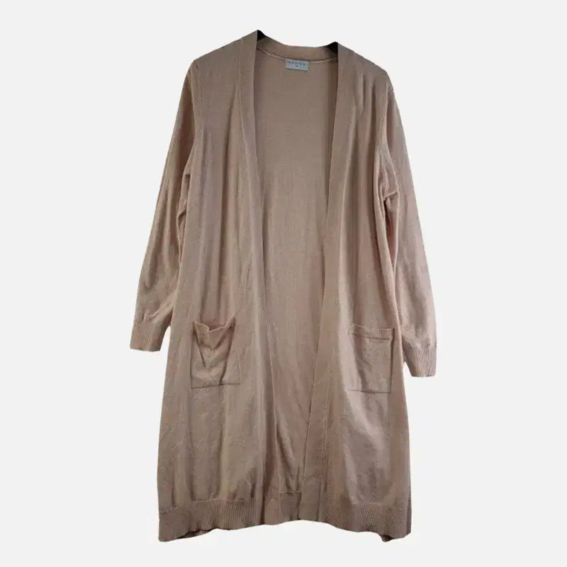 [BUNJANG] Kuzteng Pink Long Cardigan / 쿠즈텡 여100 핑크 롱 가디건 M6244