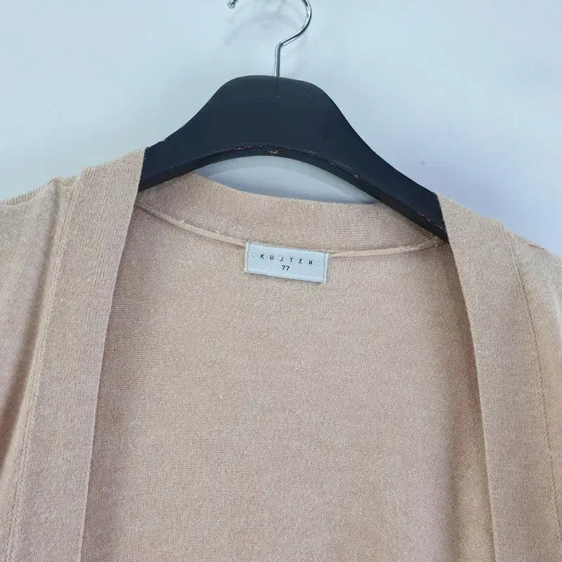 [BUNJANG] Kuzteng Pink Long Cardigan / 쿠즈텡 여100 핑크 롱 가디건 M6244