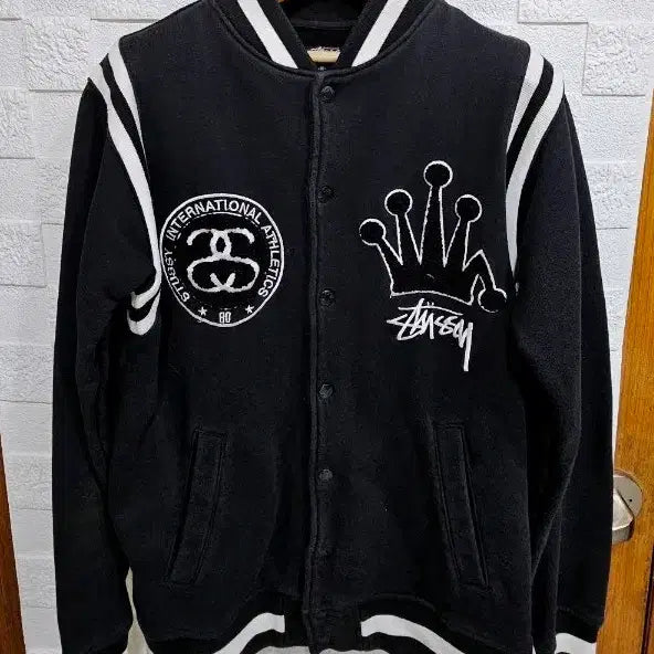 [BUNJANG] Stussy Black Stadium Jacket / 무배)스투시 블랙 스타디움 자켓