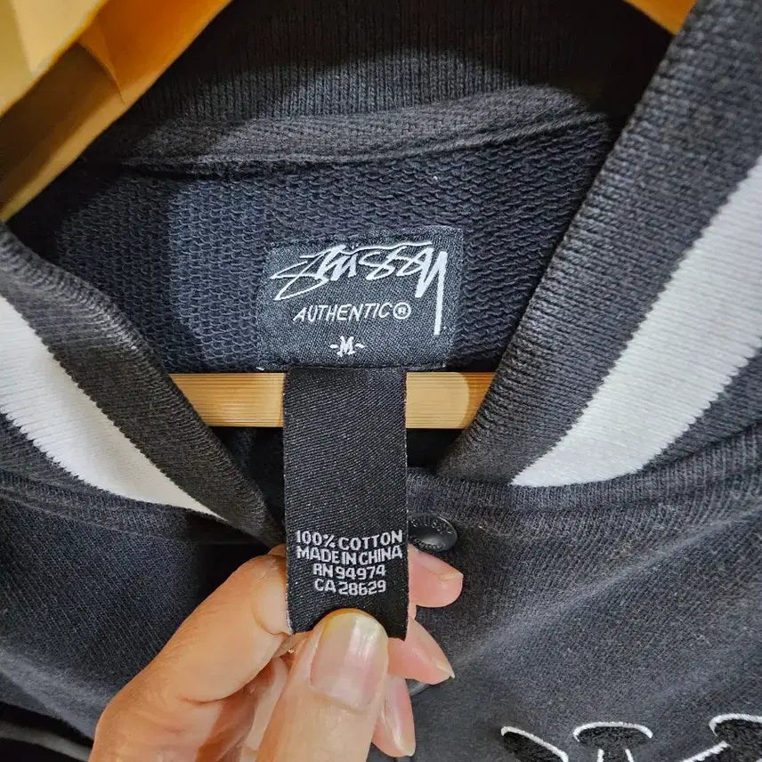 [BUNJANG] Stussy Black Stadium Jacket / 무배)스투시 블랙 스타디움 자켓