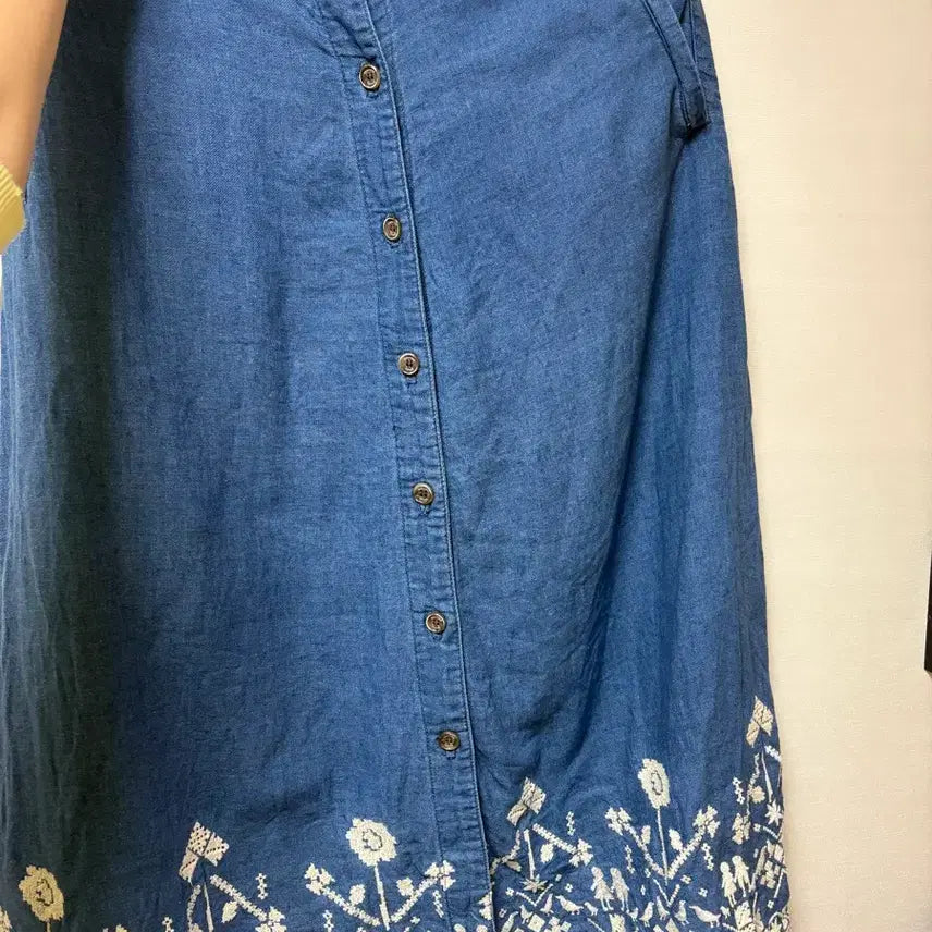[BUNJANG] Thursday Island Bohemian Denim Long Skirt / 써스데이아일랜드 청치마 보헤미안