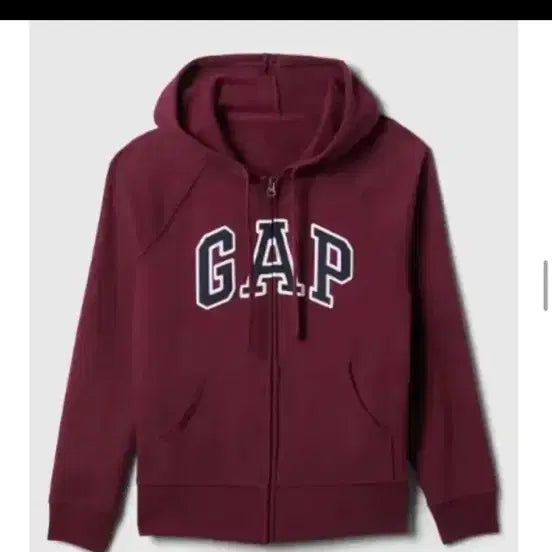 [BUNJANG] Gap Hoodie Burgundy Jacket / 갭 후드집업 버건디