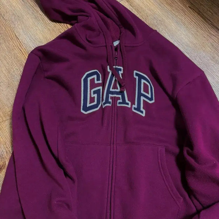 [BUNJANG] Gap Hoodie Burgundy Jacket / 갭 후드집업 버건디