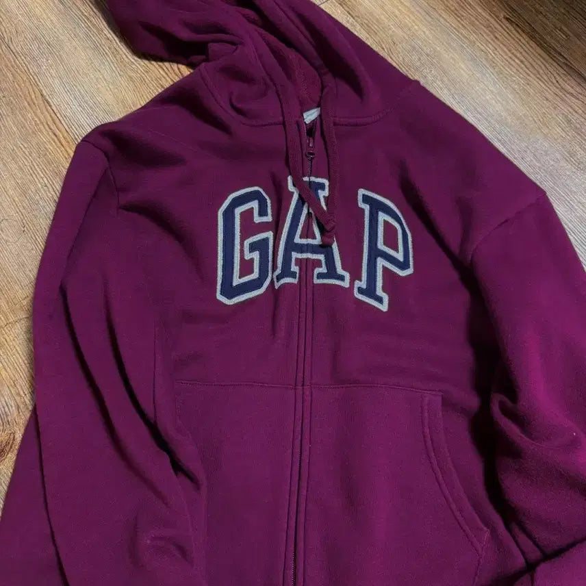 [BUNJANG] Gap Hoodie Burgundy Jacket / 갭 후드집업 버건디