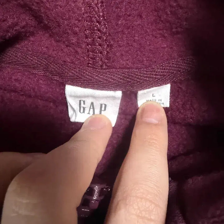 [BUNJANG] Gap Hoodie Burgundy Jacket / 갭 후드집업 버건디