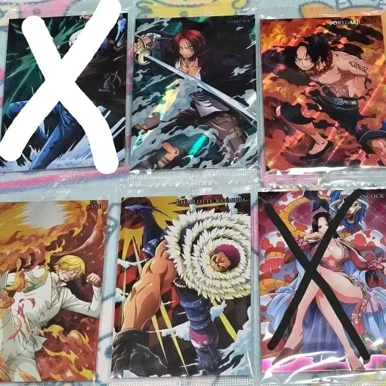 [BUNJANG] One Piece Wafer Collection Cards (Shanks, Portgas D. Ace, Sanji, Charlotte Katakuri) / 원피스 웨하스 콜랙션 카드