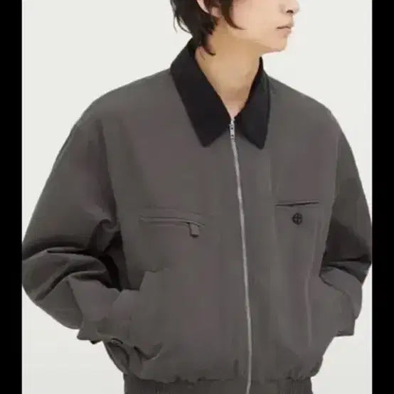 [BUNJANG] Intempo Mood Work Jacket Graphite / 인템포무드 워크자켓L 그라파이트