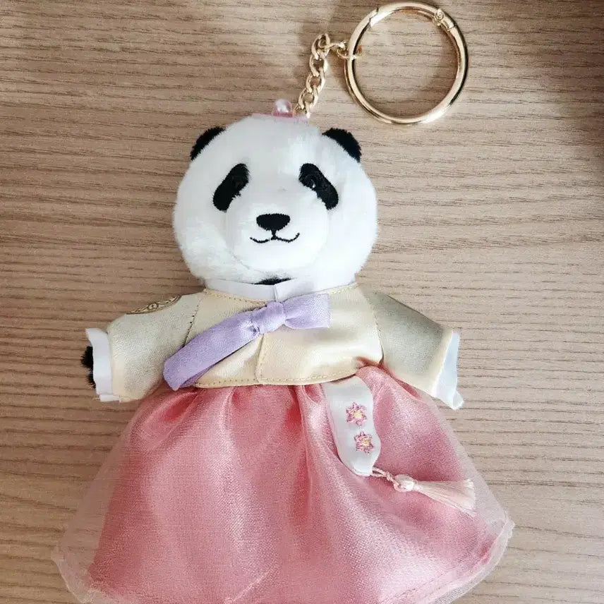 [BUNJANG] Hui Bao Bao Family Hanbok Keyholder / 후이바오 바오패밀리 한복봉제키홀더