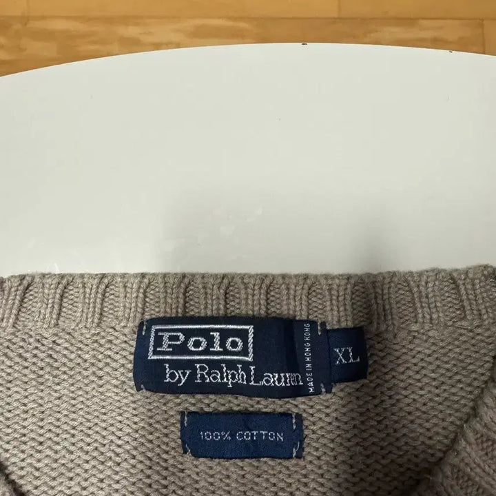 [BUNJANG] Polo Ralph Lauren Brown Knit Sweater / 폴로 랄프로렌 브라운 니트 XL