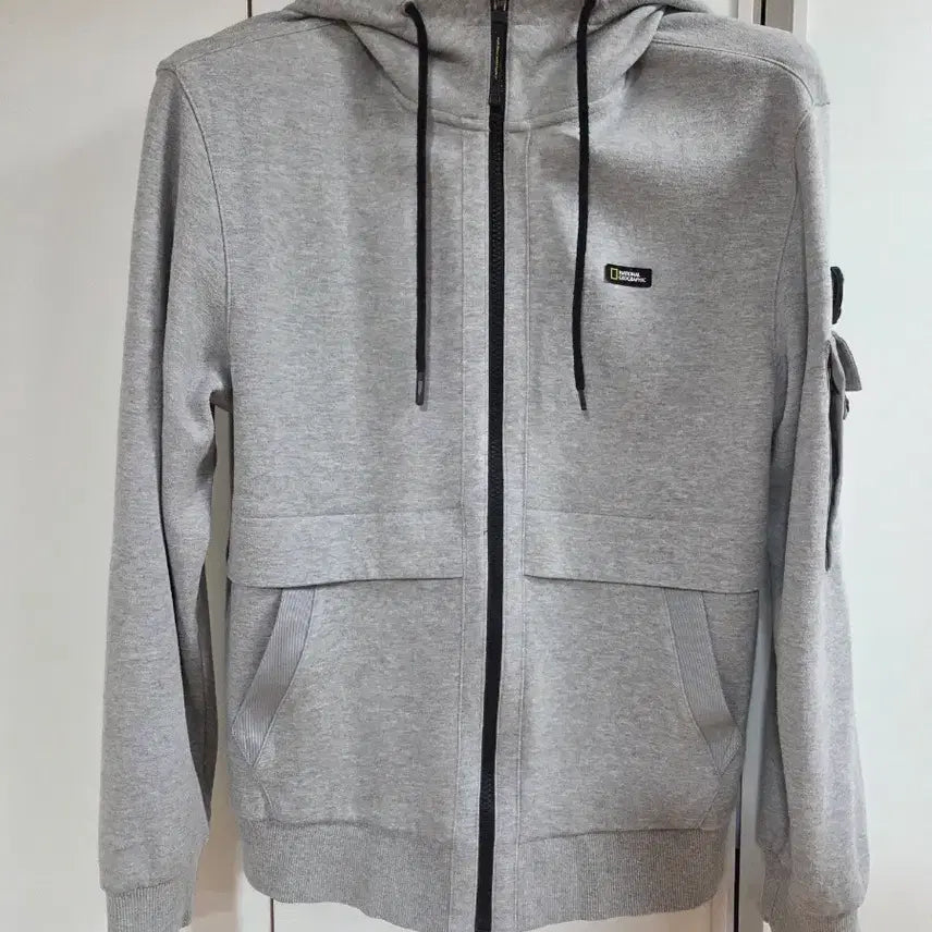 [BUNJANG] National Geographic Gray Hoodie M / 내셔널지오그래픽 그레이 후드집업 M(95)