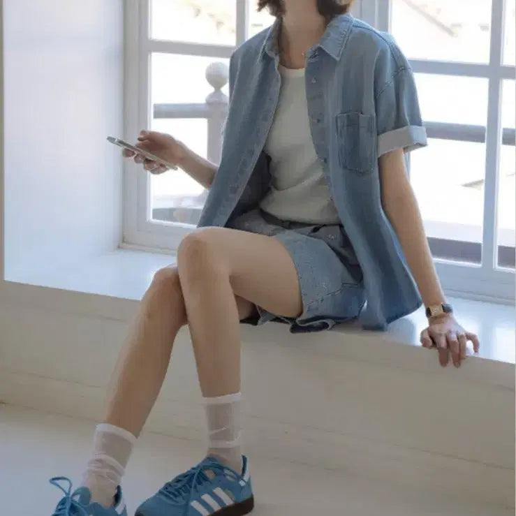 [BUNJANG] Till I Die Denim Shirt / 틸아이다이 데님 셔츠- 최종가