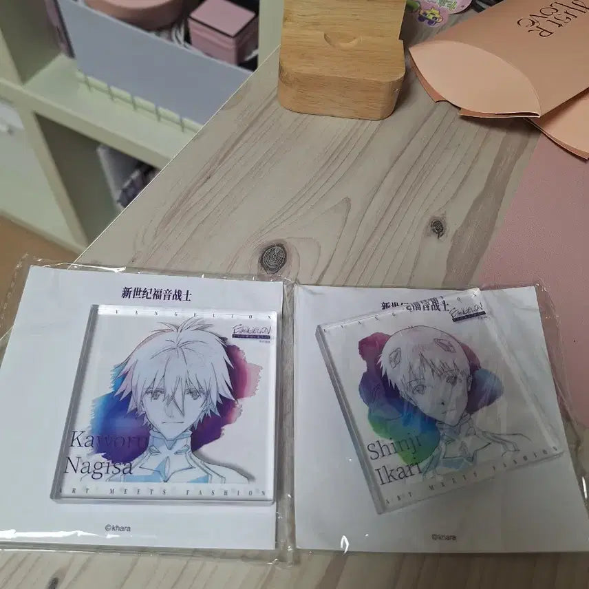[SOLD OUT] 에반게리온 카오루 신지 아크릴 블럭 팝니다.