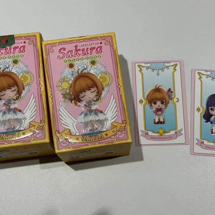 [BUNJANG] Cardcaptor Sakura Afternoon Tea Figure &amp; Card Set Bundle / 카드캡터 사쿠라 애프터눈 티 피규어 카드 세트 2종 일괄