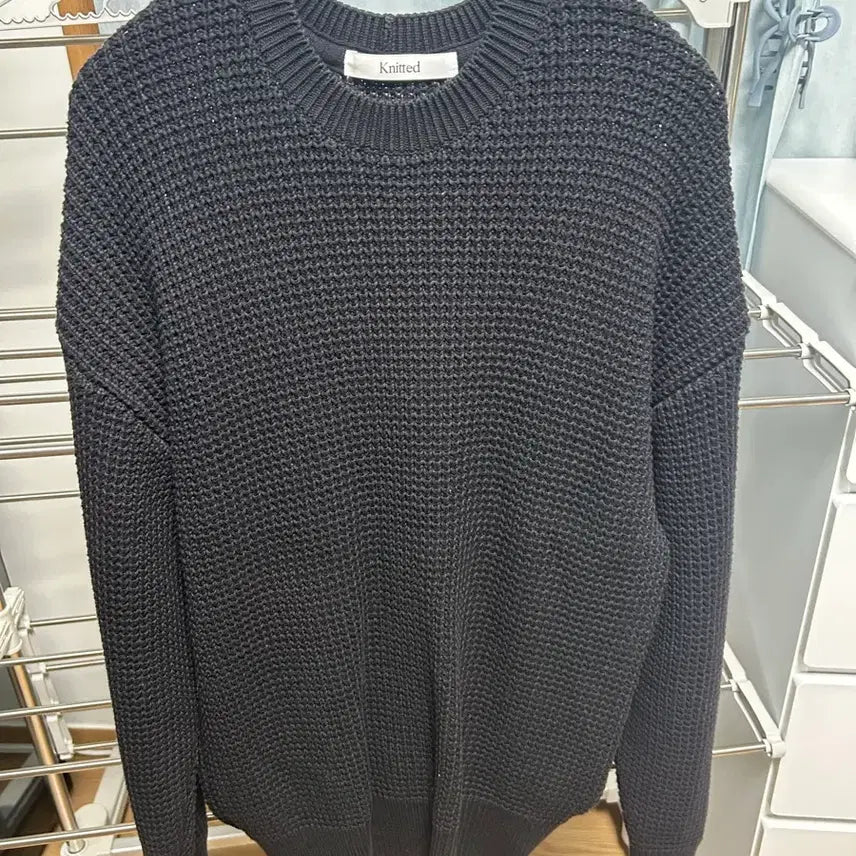 [BUNJANG] NITED Minimal Round Knit Sweater (L) / 니티드 코튼 미니멀 라운드 니트 (L)